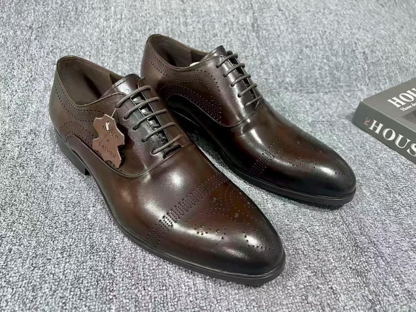 Clarks Wingtip Derby Shoes – Brown alternate view