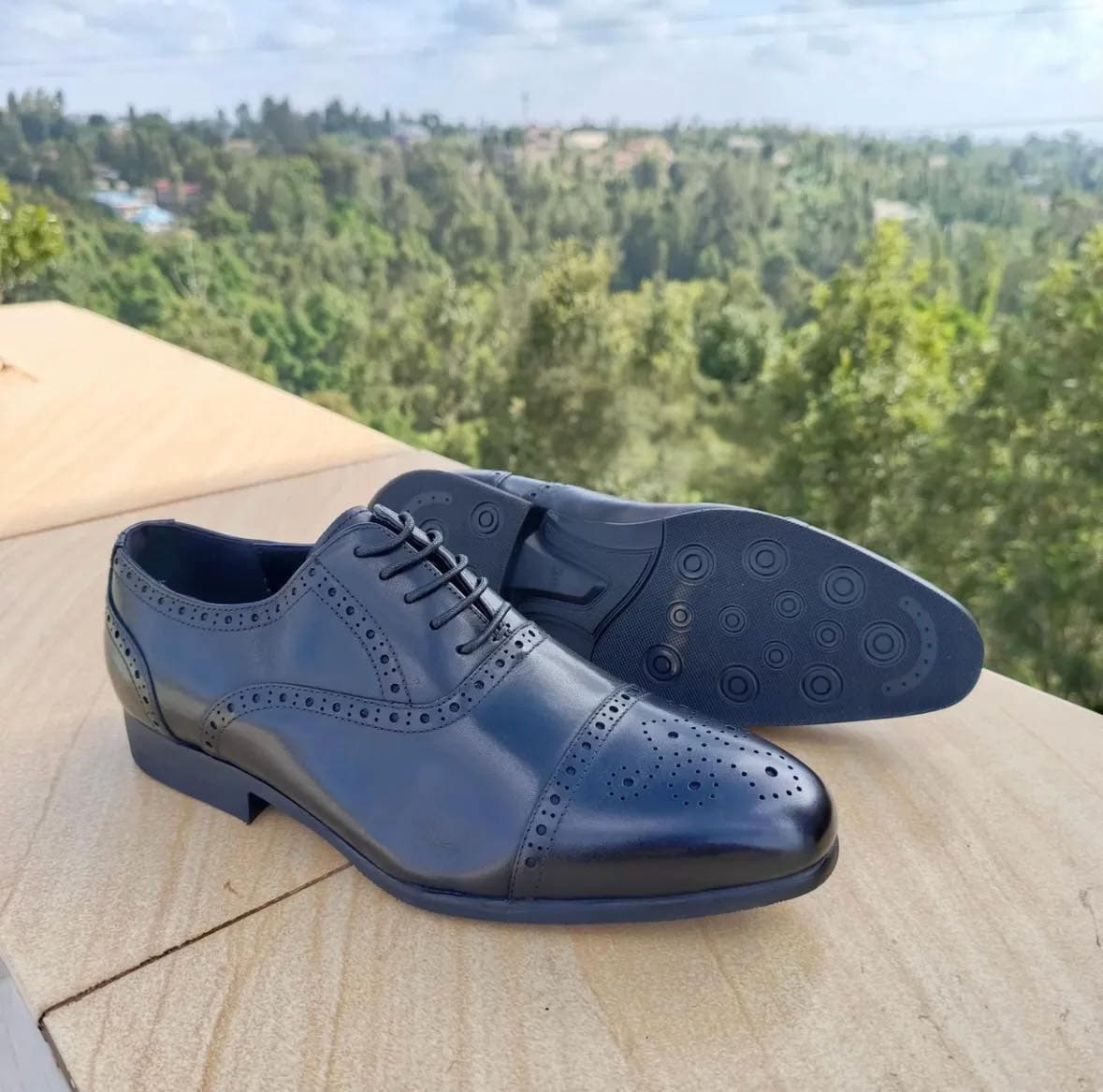 Premium Leather Brogue Oxford – Brown alternate view