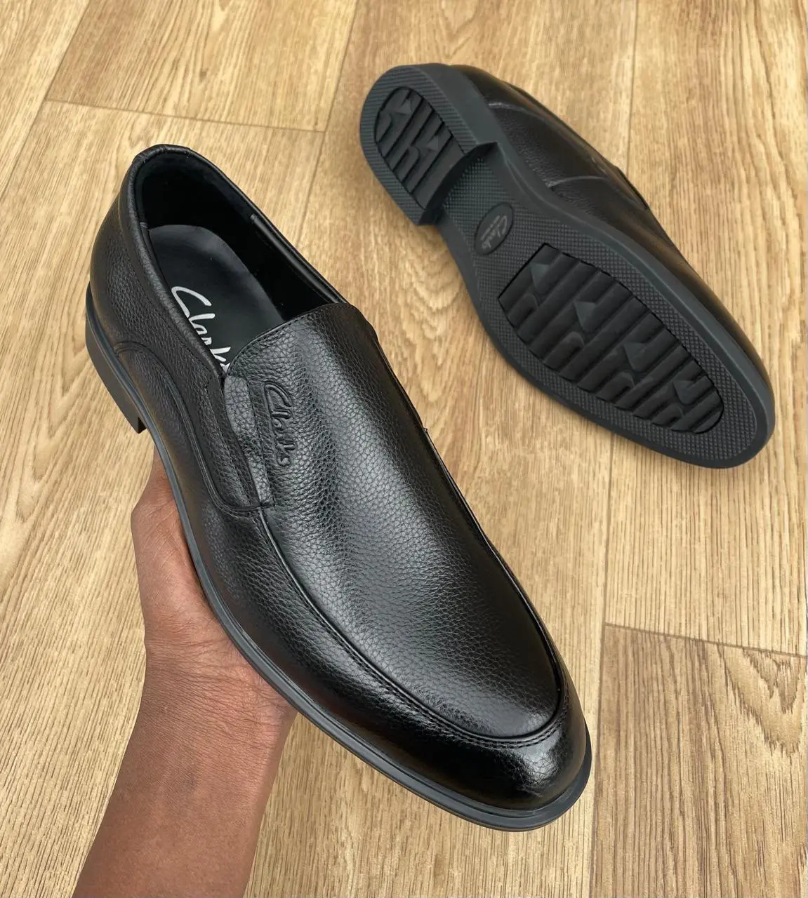 Clarks Leather Slip-On